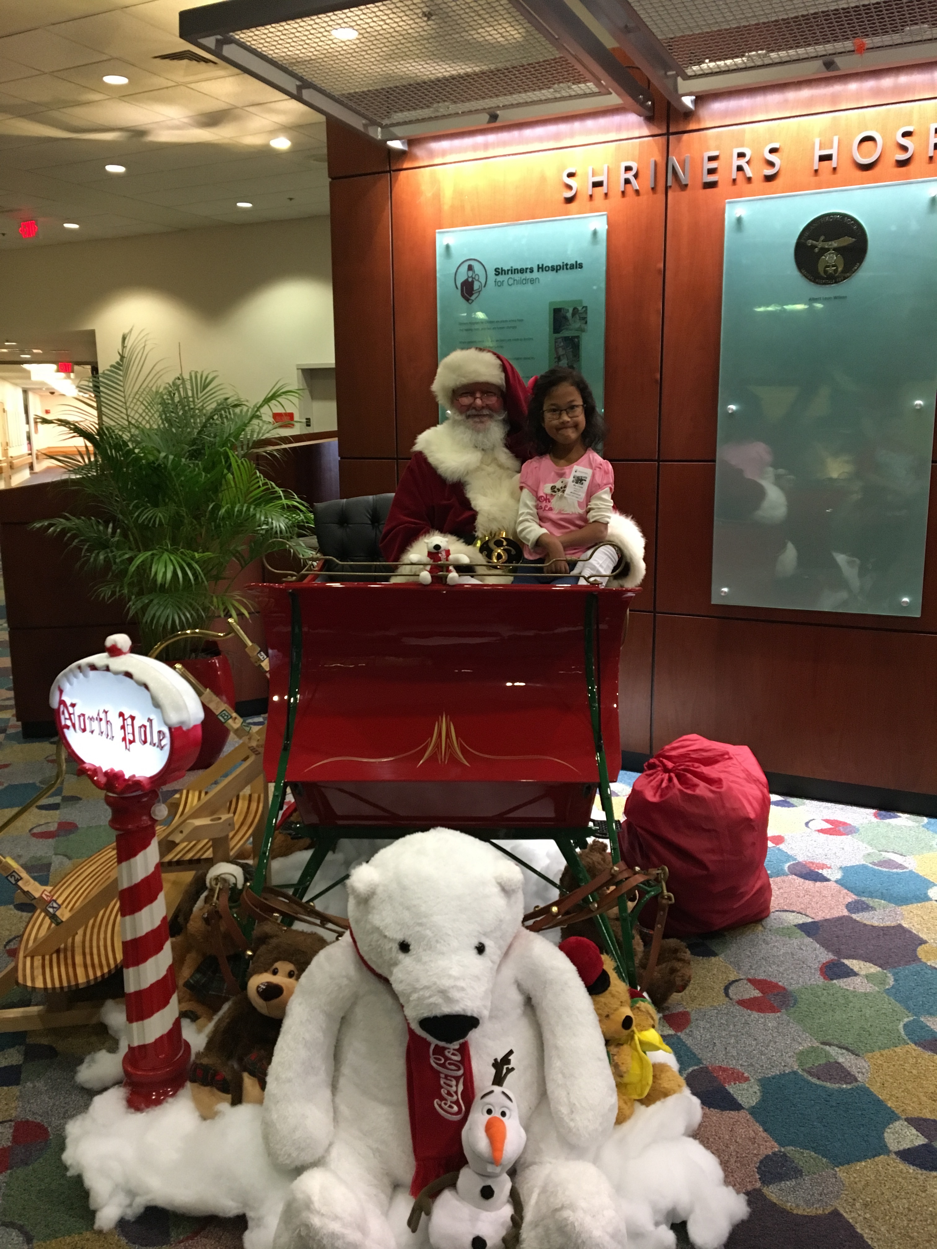 Shriner's Children's Hospital Santa's Red Sleigh